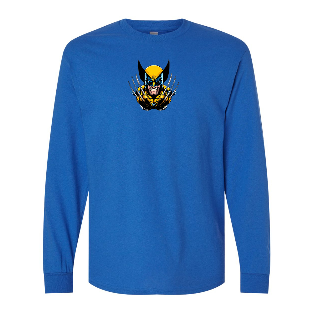 Men's  Wolverine 2025 Art  Gildan Heavy Cotton Long Sleeve T-Shirt