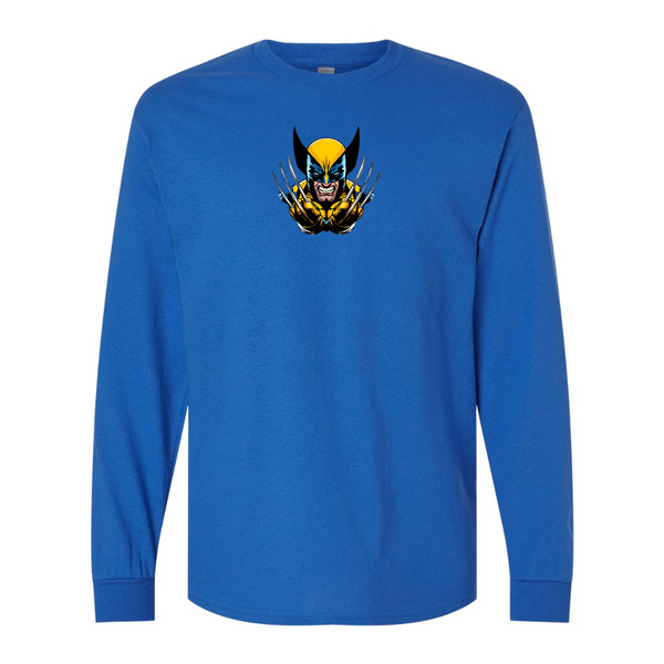 Men's  Wolverine 2025 Art  Gildan Heavy Cotton Long Sleeve T-Shirt