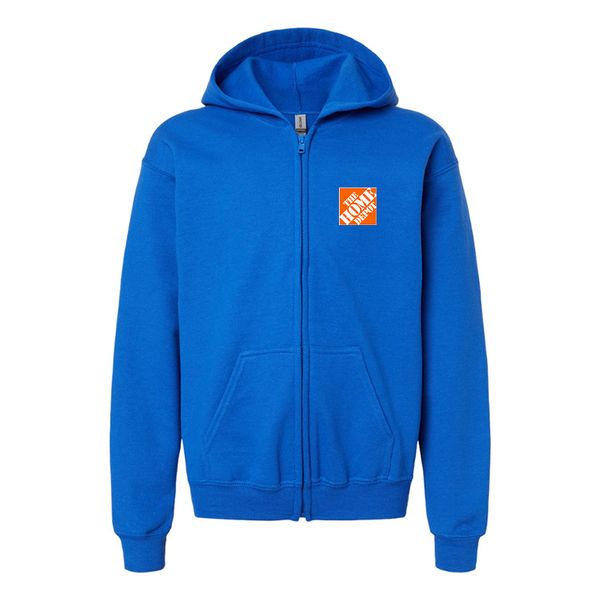 Gildan Heavy Blend Youth The Home Depot Full Zip Hooded Sweatshirt