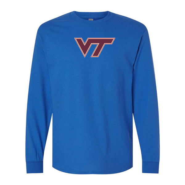 Men's Virginia Tech Hokies  Gildan Heavy Cotton Long Sleeve T-Shirt