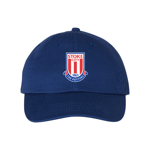Stoke City Soccer  Valucap Adult Bio-Washed Classic Dad Hat
