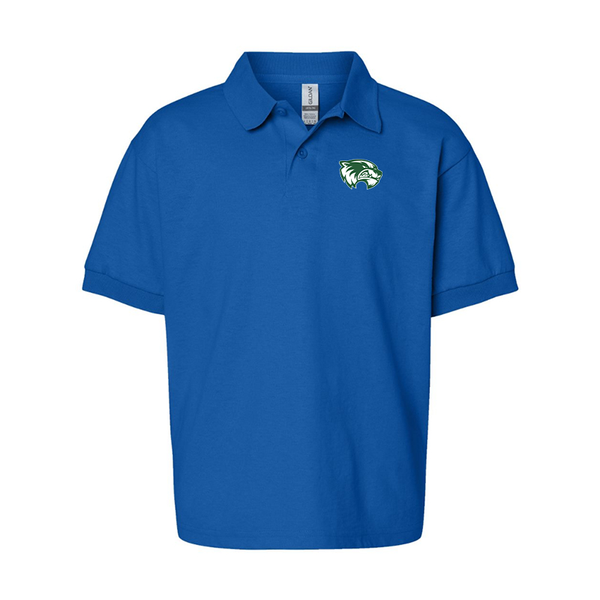 Youth Utah Valley Wolverines Gildan Dry Blend Jersey Polo