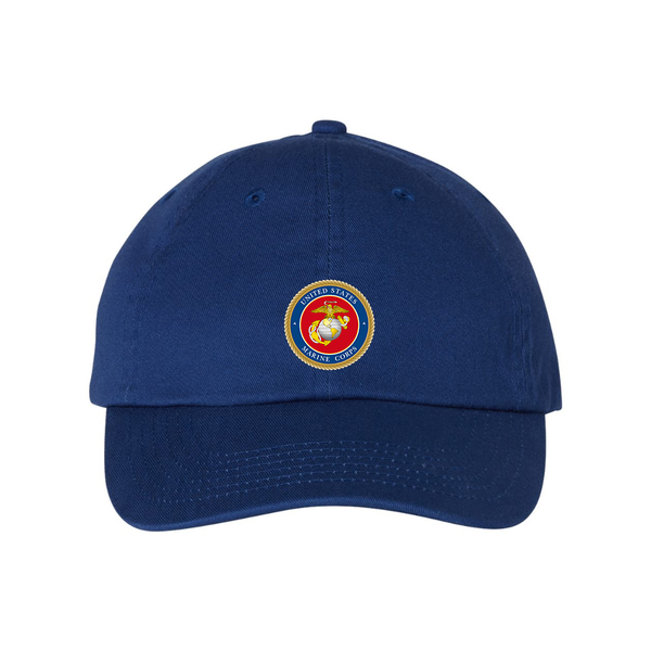 USMC Emblem Valucap Adult Bio-Washed Classic Dad Hat
