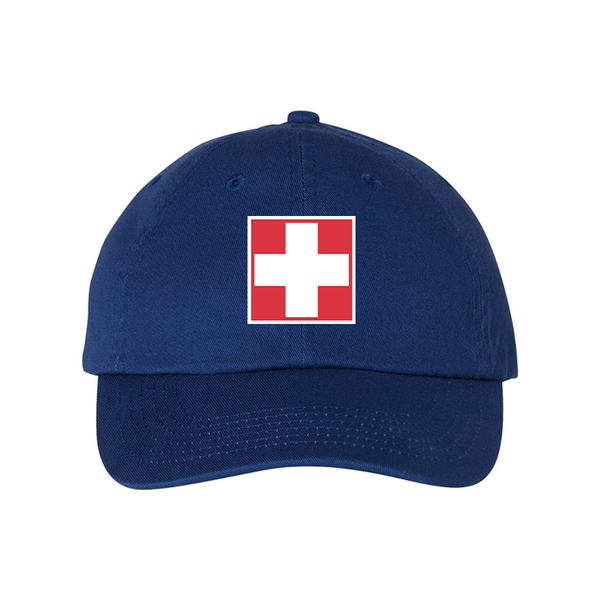 Switzerland National Football Soccer Team  Valucap Adult Bio-Washed Classic Dad Hat