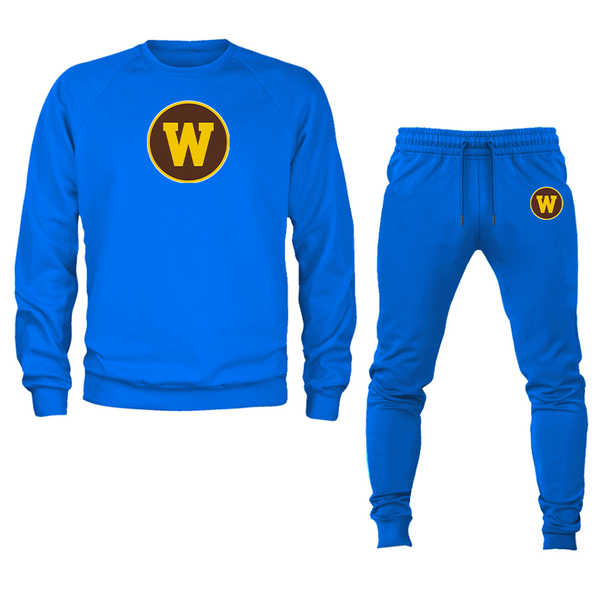 Men's Western Michigan Broncos  Crewneck Sweatshirt Joggers Suit