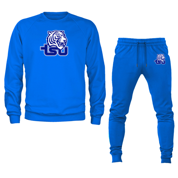 Men's Tennessee State Tigers Crewneck Sweatshirt Joggers Suit