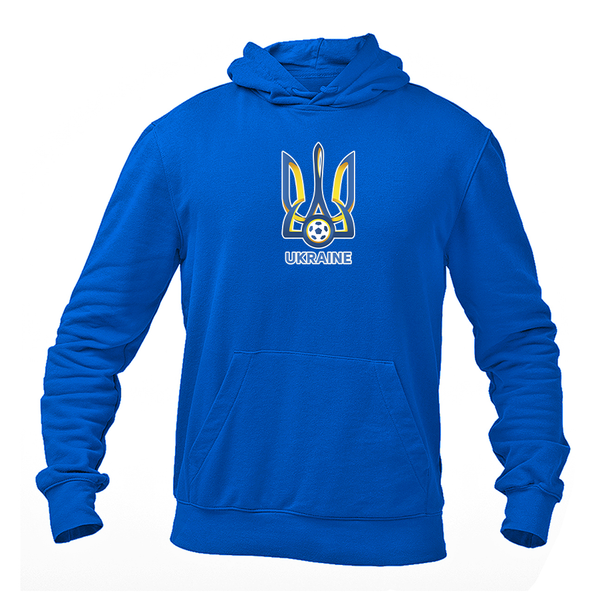 Men's Ukraine National Football Soccer Team Gildan  Heavy Blend Hooded Sweatshirt