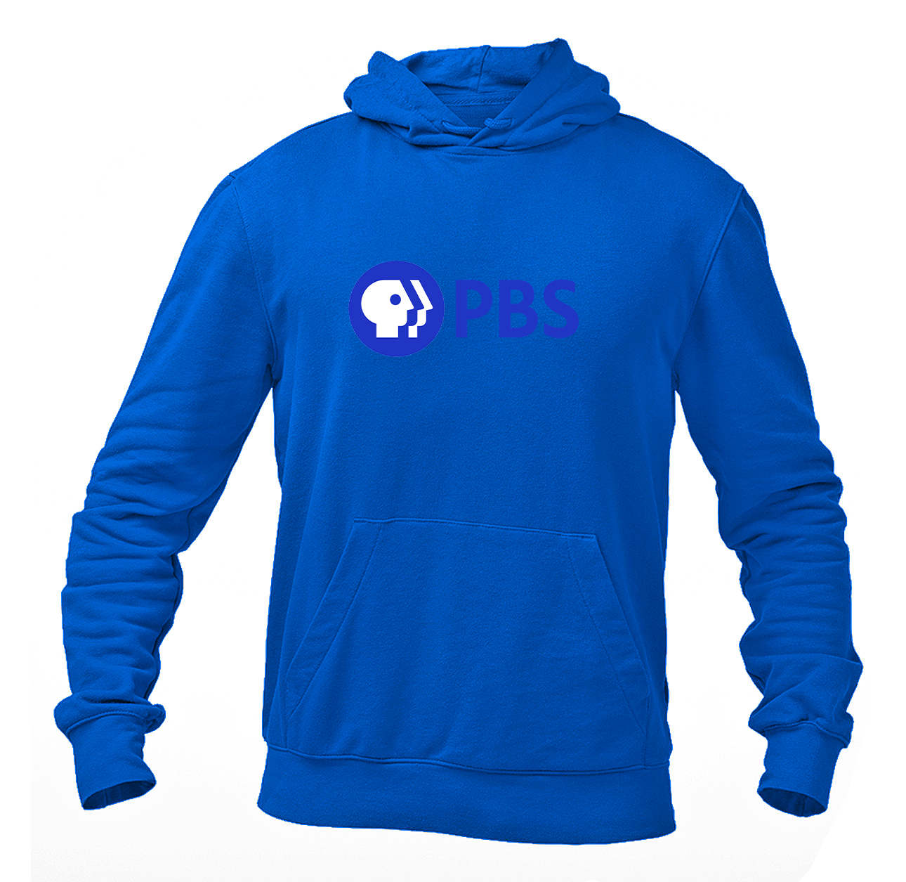 Men's PBS Blue  Pullover Hoodie