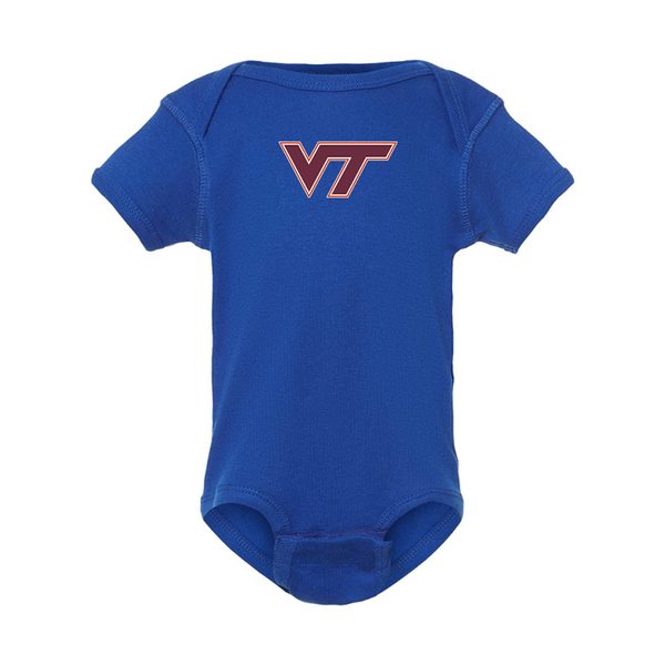 Virginia Tech Hokies  Rabbit Skins Infant Baby Rib Bodysuit
