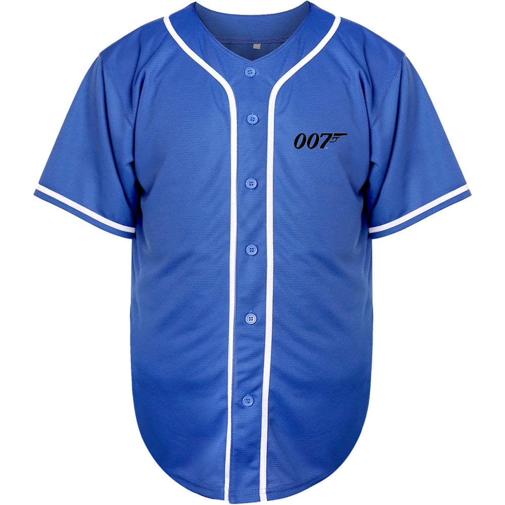 Men's 007 James Bond Movie Baseball Jersey