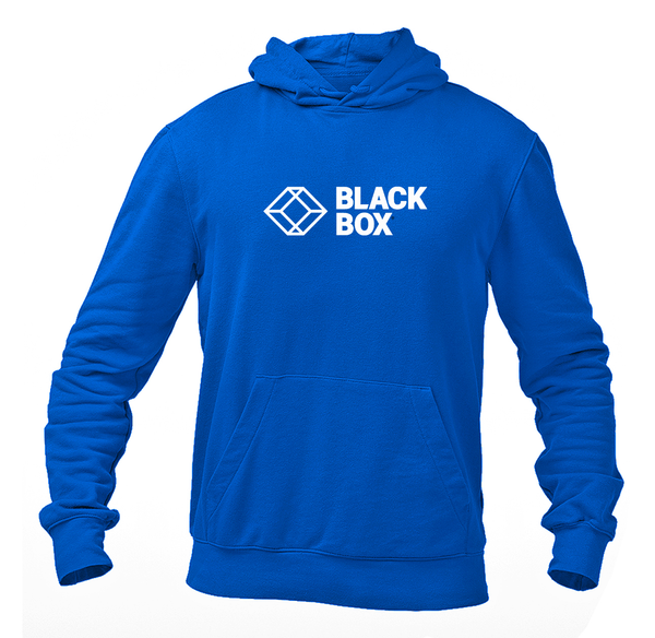 Men's Black Box Logo Pullover Hoodie