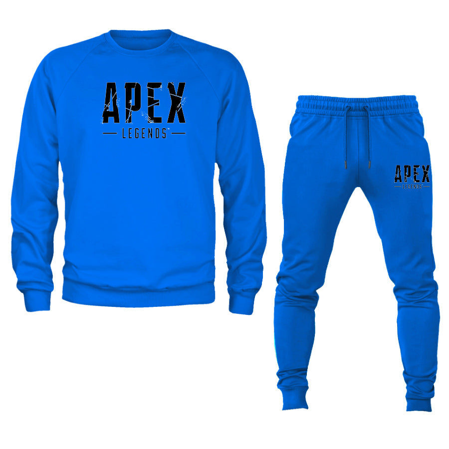 Men's Apex Legends Game Logo Crewneck Sweatshirt Joggers Suit