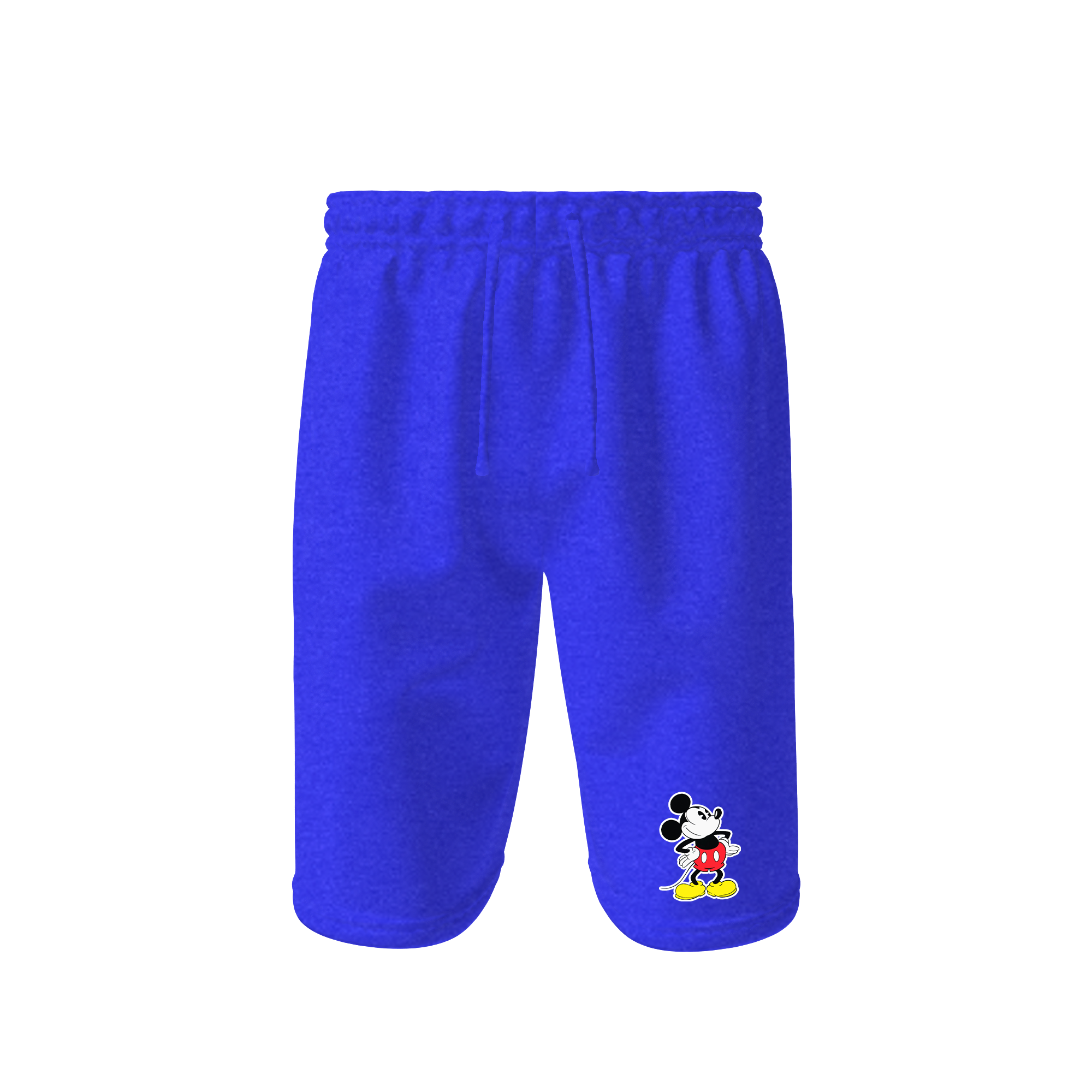 Men's Mickey Mouse Cartoon Athletic Fleece Shorts