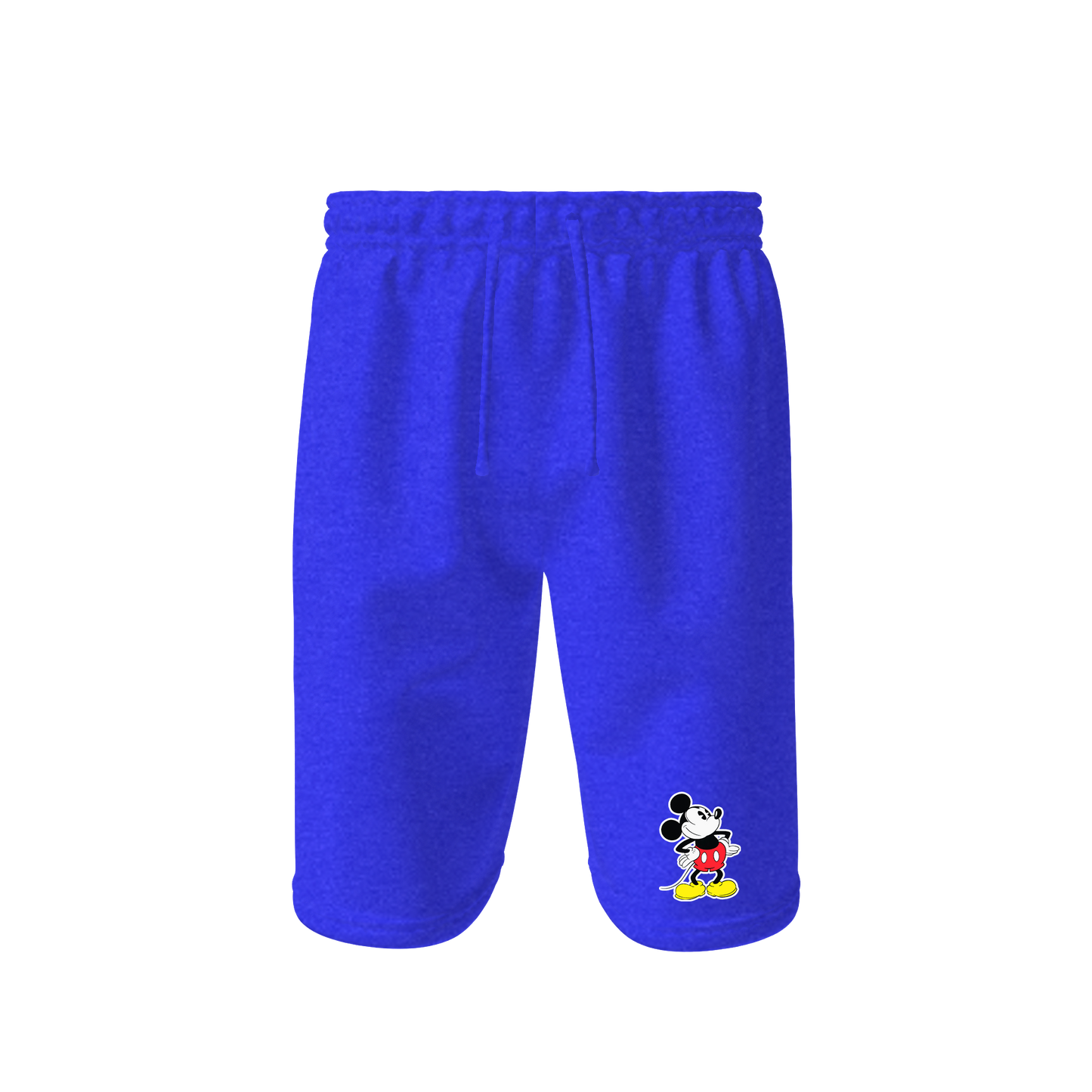 Men's Mickey Mouse Cartoon Athletic Fleece Shorts