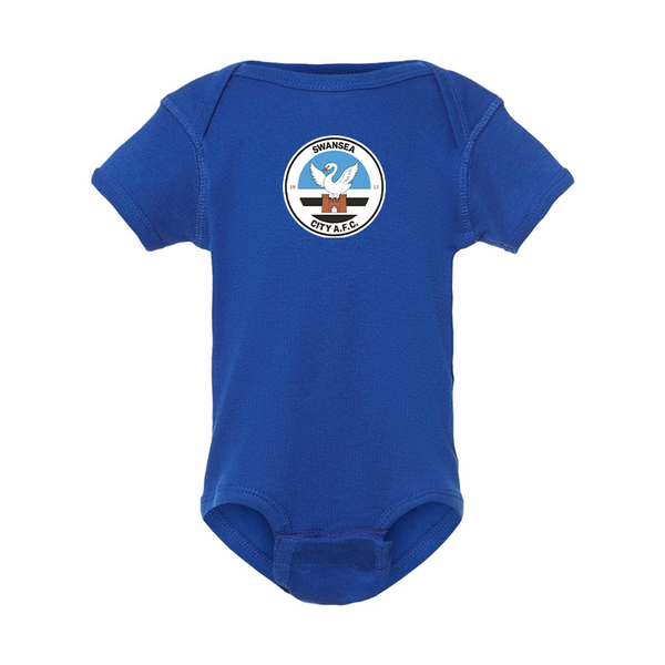 Swansea City Soccer  Rabbit Skins Infant Baby Rib Bodysuit