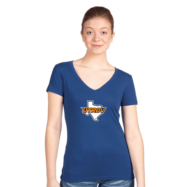 Women's UTRGV Vaqueros  Next Level V-Neck T-Shirt