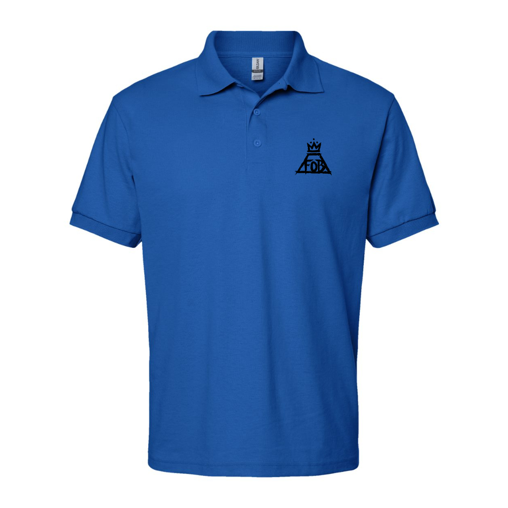 Men's Fall Out Boy Dry Blend Jersey Polo - Blue