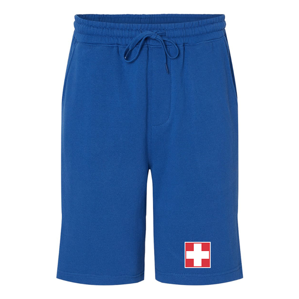 Men's Switzerland National Football Soccer Team  Independent Trading Co Midweight Fleece Shorts