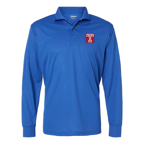 Men's Temple Owls Paragon Prescott Long Sleeve Polo