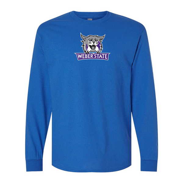 Men's Weber State Wildcats Gildan Heavy Cotton Long Sleeve T-Shirt