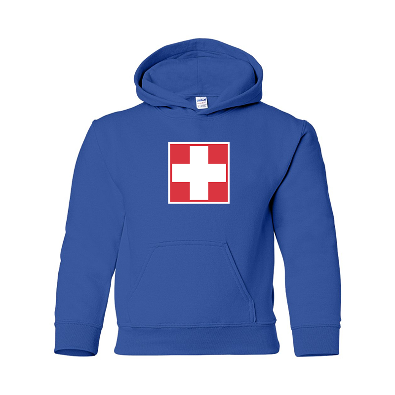 Youth Switzerland National Football Soccer Team  Pullover Hoodie
