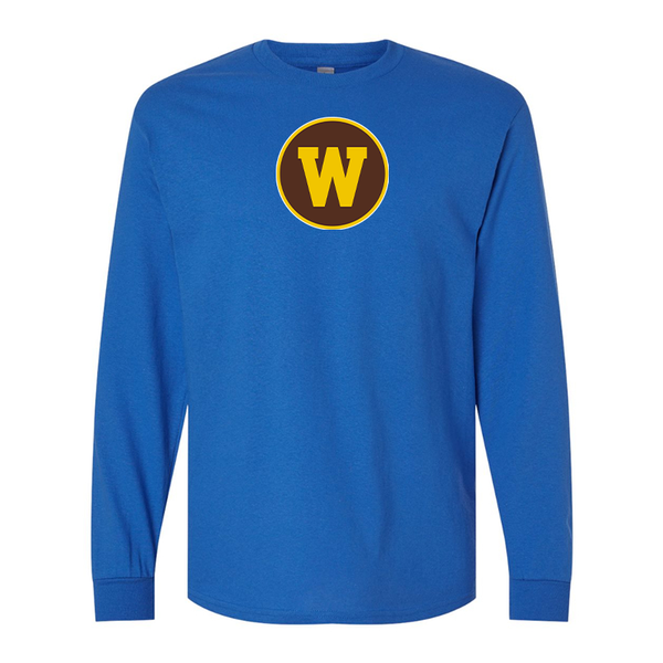 Men's Western Michigan Broncos Gildan Heavy Cotton Long Sleeve T-Shirt