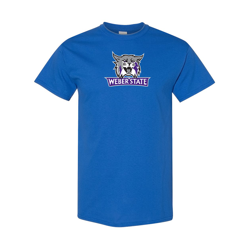 Men's Weber State Wildcats  Gildan Heavy Cotton T-Shirt