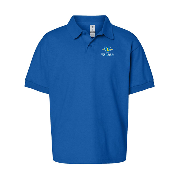 Youth Valero Gas Station Gildan Dry Blend Jersey Polo