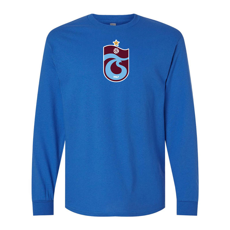 Men's Trabzonspor Soccer Gildan Heavy Cotton Long Sleeve T-Shirt