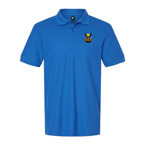 Men's  Wolverine 2025 Art  Gildan Hammer Pique Polo
