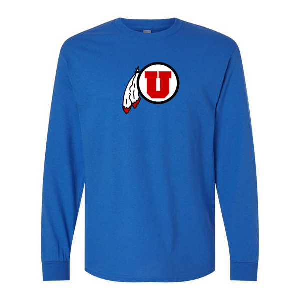 Men's  Utah Utes Gildan Heavy Cotton Long Sleeve T-Shirt