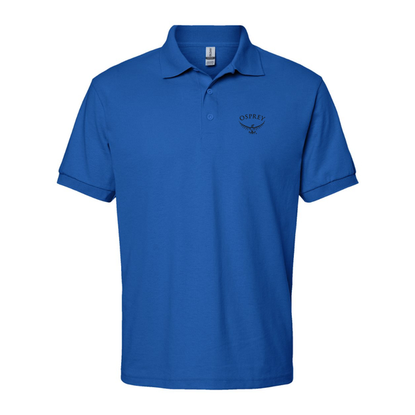 Men's  Osprey Black  Dry Blend Jersey Polo