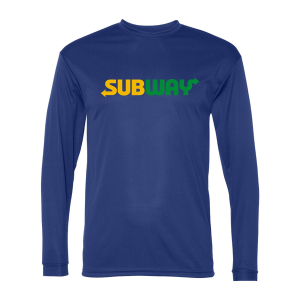 Men's Subway Polyester Long Sleeve T-Shirt