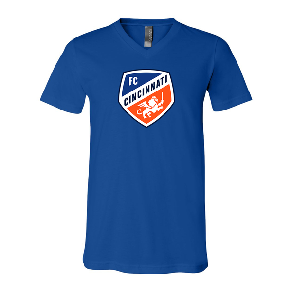 Men's FC Cincinnati BELLA + CANVAS - Jersey V-Neck T-Shirt
