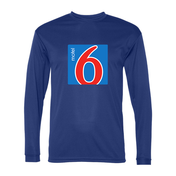 Men's Motel 6 Polyester Long Sleeve T-Shirt