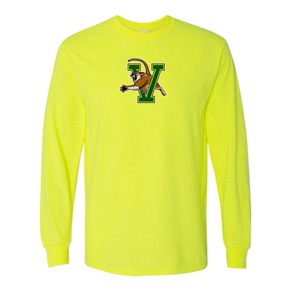 Men's Vermont Catamounts  Gildan Heavy Cotton Long Sleeve T-Shirt