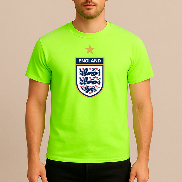 Men's England National Soccer Team Cotton T-Shirt