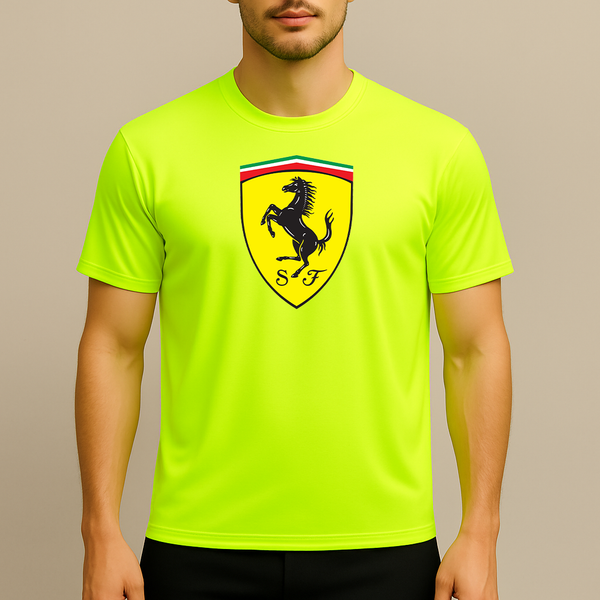 Men’s Ferrari Motorsport Car Polyester T-Shirt