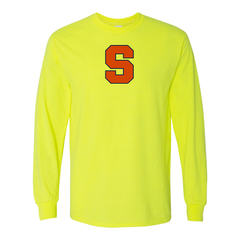 Men's Syracuse Orange Gildan Heavy Cotton Long Sleeve T-Shirt