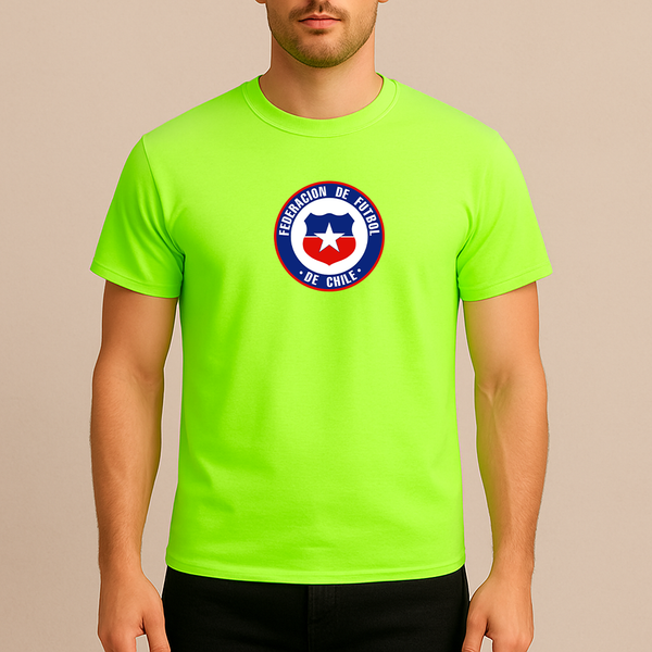 Men's Chile National Soccer Team  Cotton T-Shirt