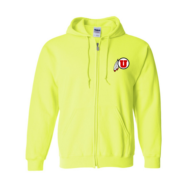Men's Utah Utes JERZEES NuBlend Full-Zip Hooded Sweatshirt