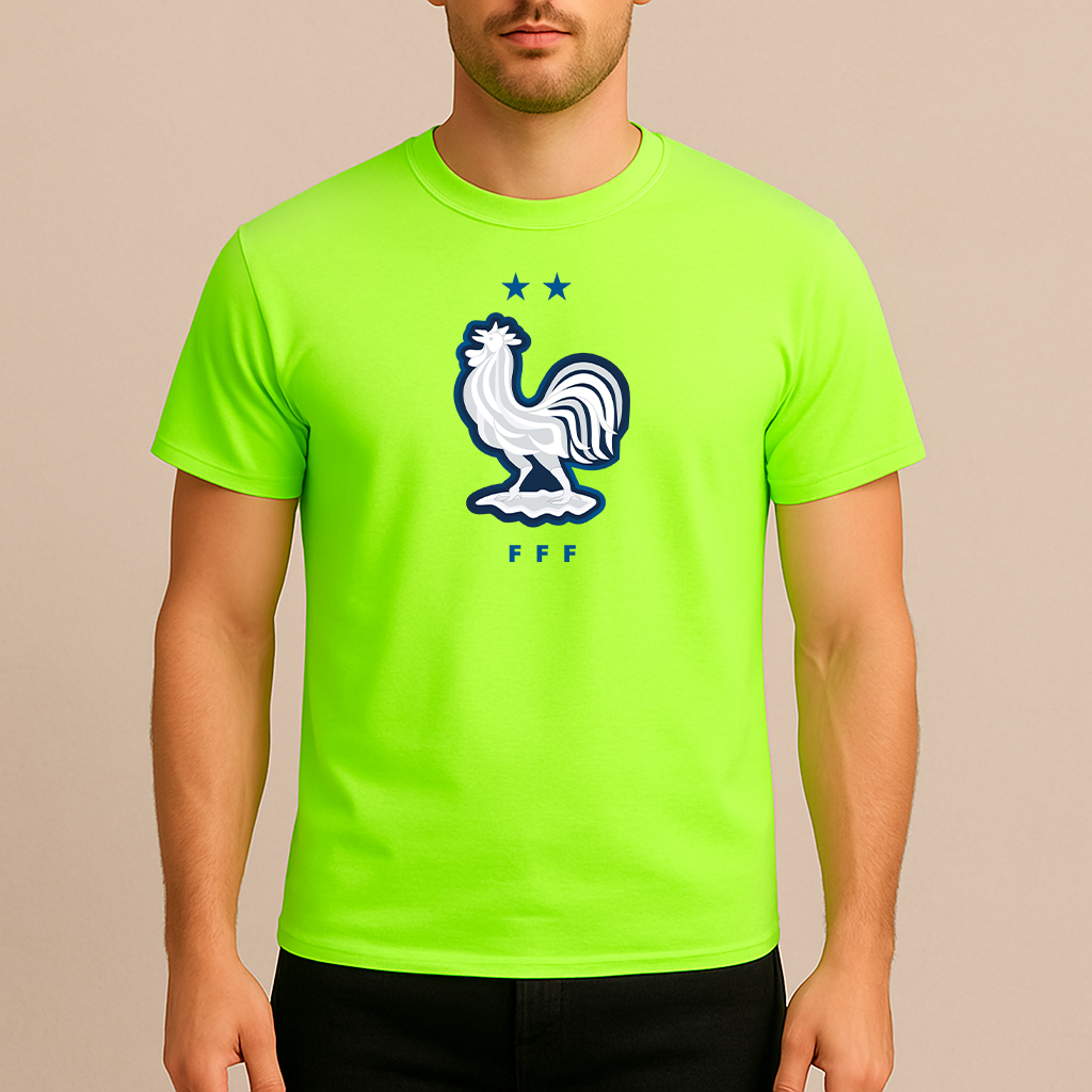 Men's France National Soccer Team Cotton T-Shirt