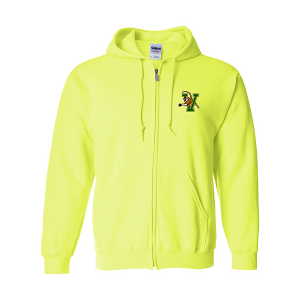 Men's  Vermont Catamounts Gildan  Heavy Blend Full Zip Hooded Sweatshirt