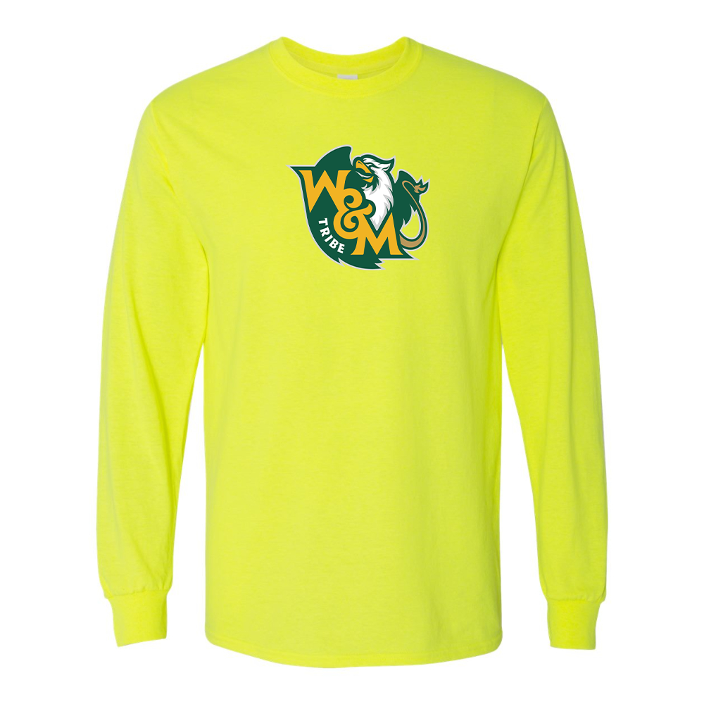 Men's  William and Mary Tribe Gildan Heavy Cotton Long Sleeve T-Shirt