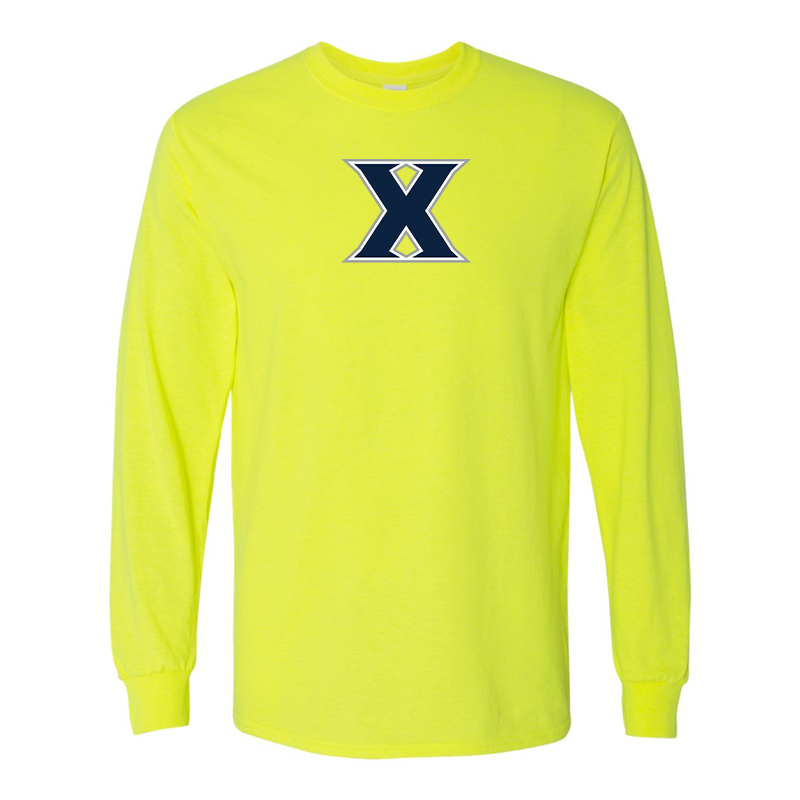 Men's Xavier Musketeers Gildan Heavy Cotton Long Sleeve T-Shirt