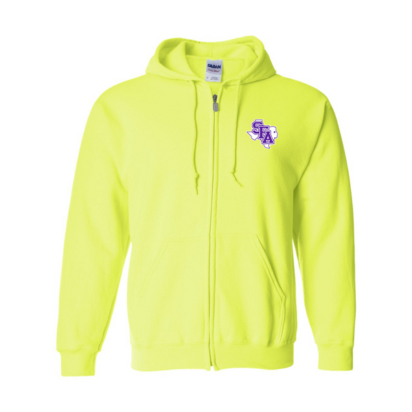 Men's  Stephen F. Austin Lumberjacks  JERZEES NuBlend Full-Zip Hooded Sweatshirt