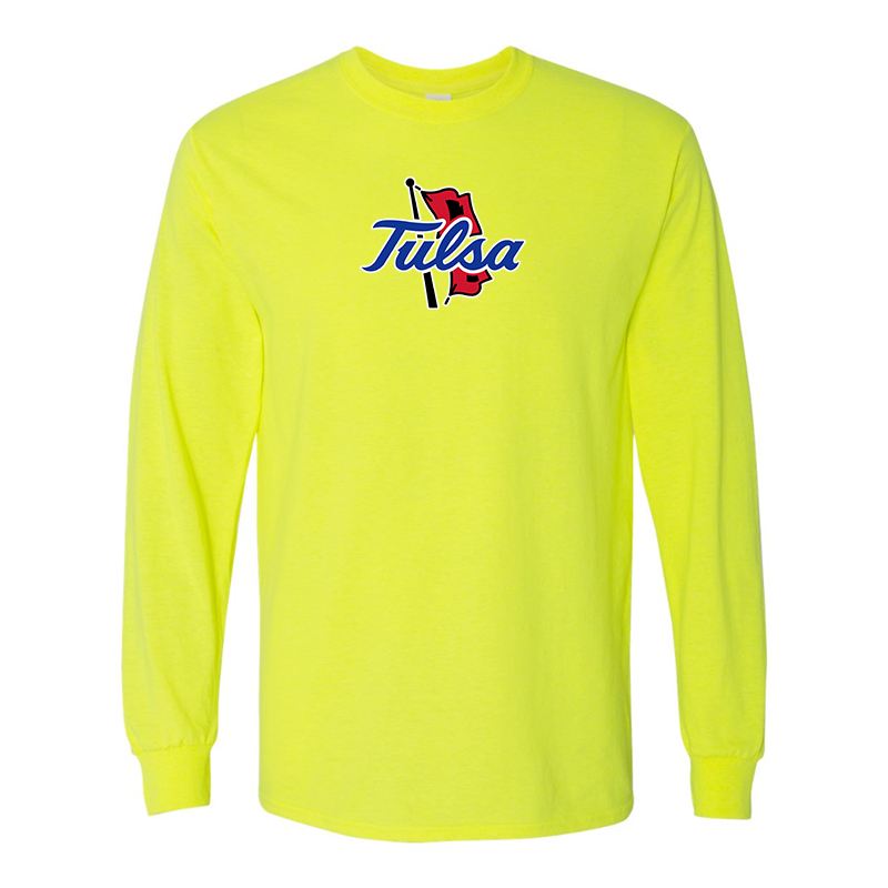 Men's Tulsa Golden Hurricane Gildan Heavy Cotton Long Sleeve T-Shirt