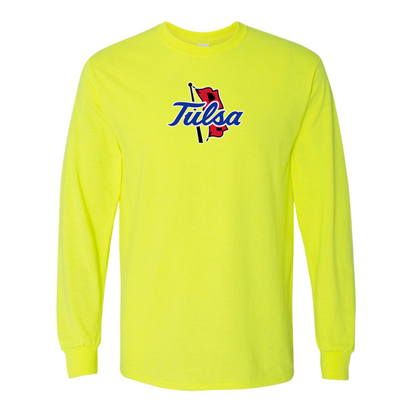 Men's Tulsa Golden Hurricane Gildan Heavy Cotton Long Sleeve T-Shirt
