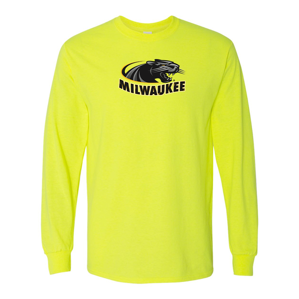 Men's  Wisconsin Milwaukee Panthers Gildan Heavy Cotton Long Sleeve T-Shirt