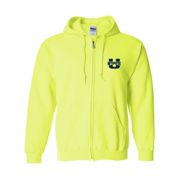Men's Utah State Aggies JERZEES NuBlend Full-Zip Hooded Sweatshirt
